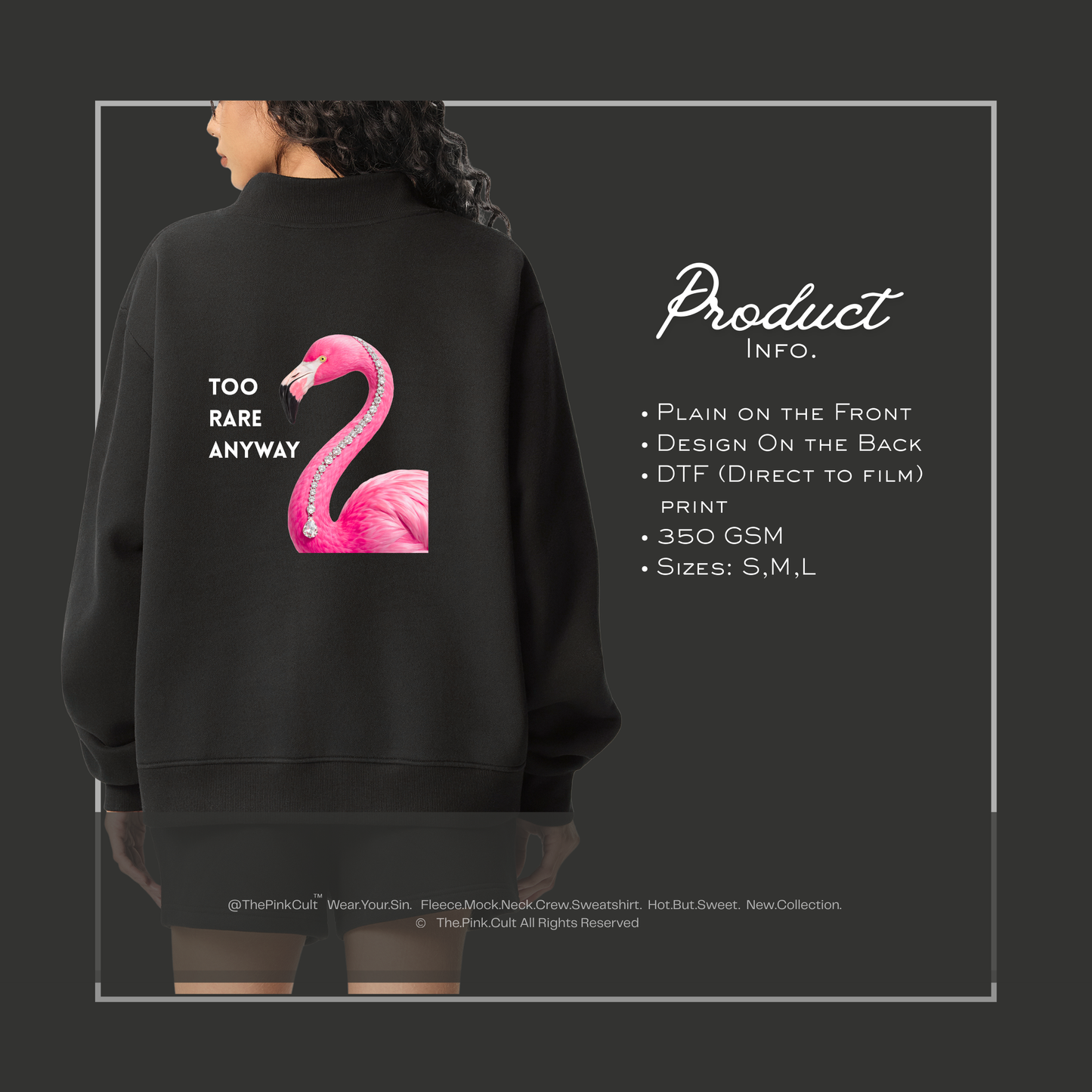 "Too Rare Anyway" Sweatshirt – 350 GSM Fleece