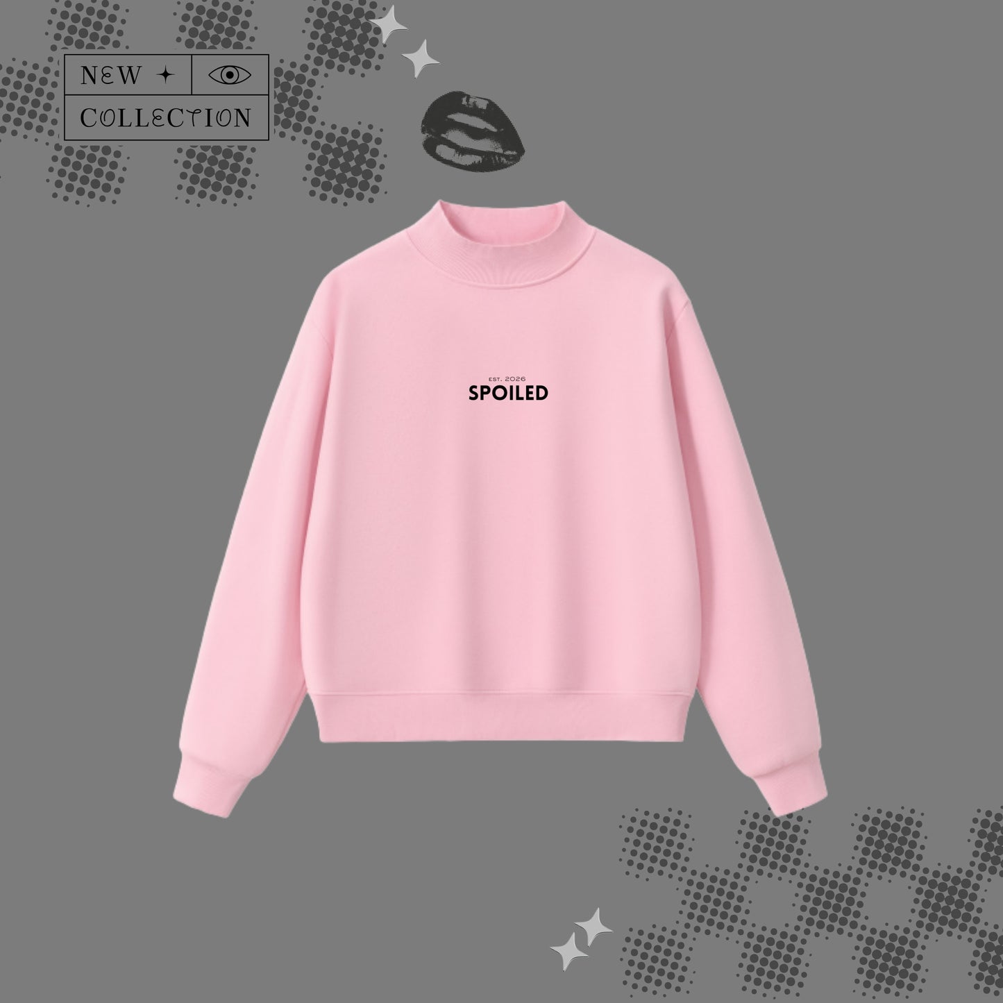 SPOILED™ Heavyweight Pink Fleece Sweatshirt | 350 GSM | The Pink Cult