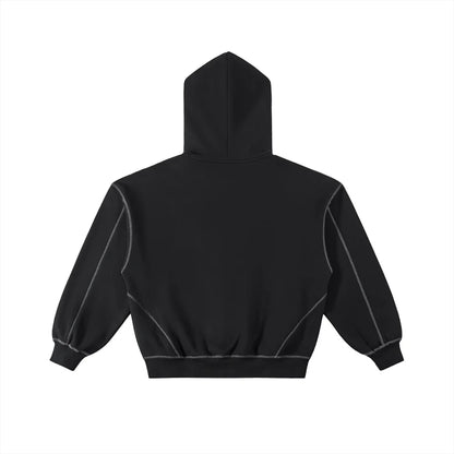 Contrast Zip Hoodie | HD-CS01