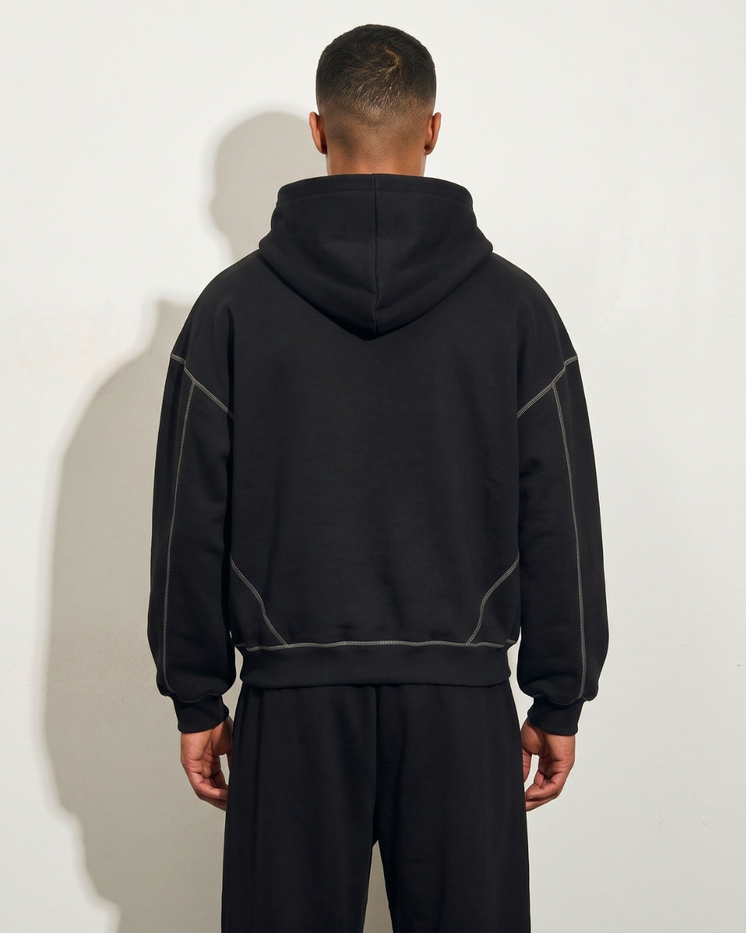 Contrast Boxy Hoodie| HD-CS02
