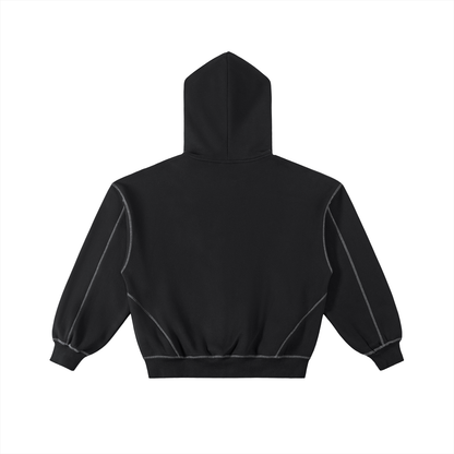 Contrast Zip Hoodie | HD-CS01