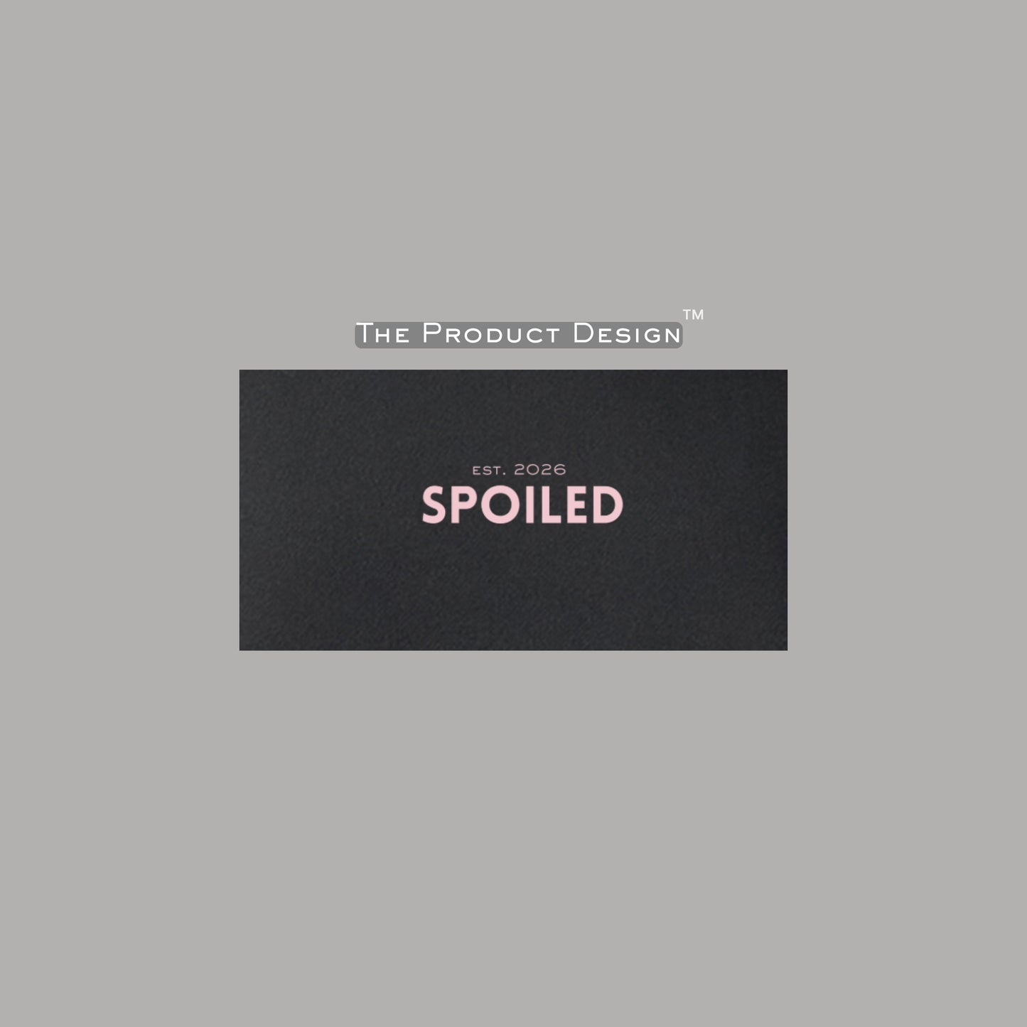 SPOILED™ Heavyweight Black Fleece Sweatshirt | 350 GSM | The Pink Cult