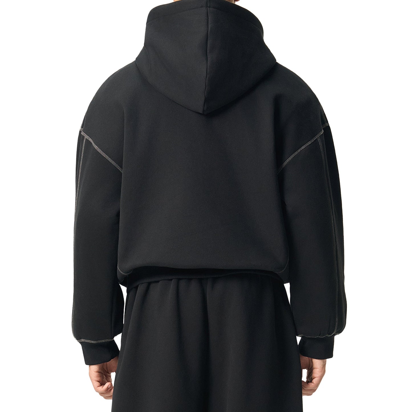 Contrast Boxy Hoodie| HD-CS02