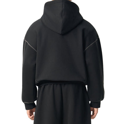Contrast Boxy Hoodie| HD-CS02