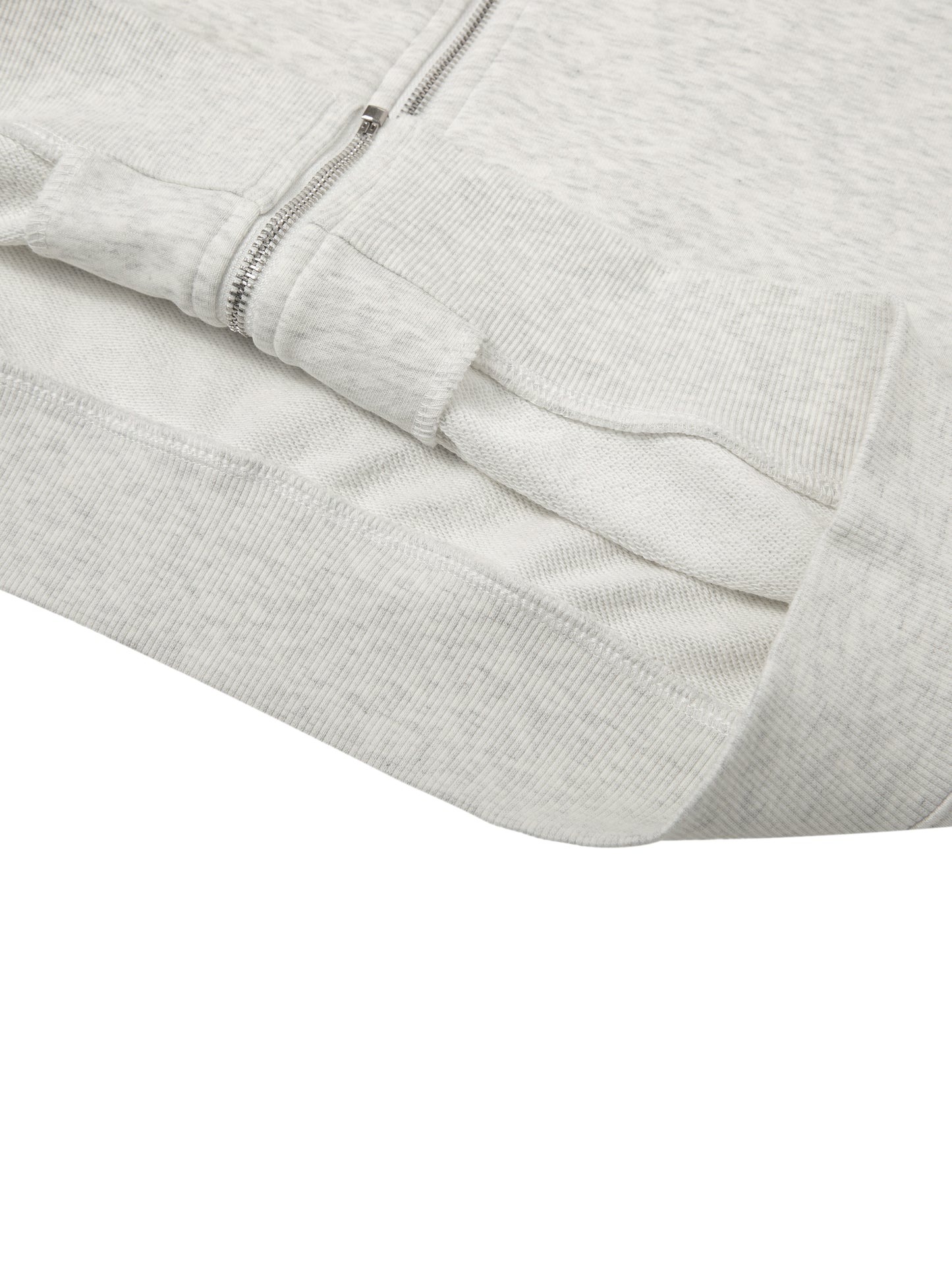 Essential Cropped Zip-Up Hoodie