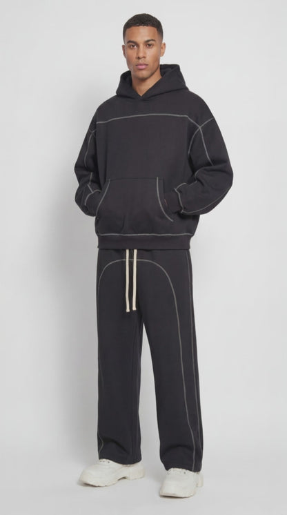 Contrast Boxy Hoodie| HD-CS02
